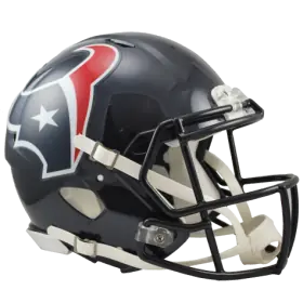 Casco Autentico a Grandezza Naturale Riddell Revolution Speed dei Houston Texans