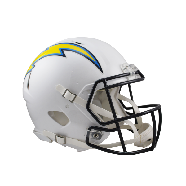 Casco Autentico a Grandezza Naturale Riddell Revolution Speed dei Los Angeles Chargers