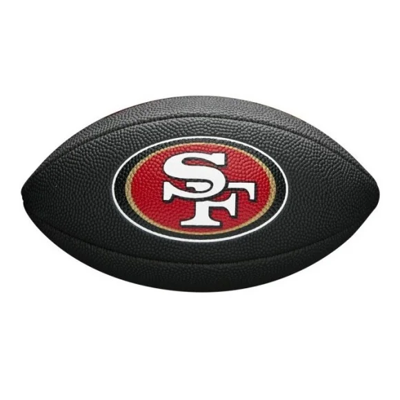 Mini balón de fútbol americano con el logotipo del equipo de la NFL - San Francisco 49ers