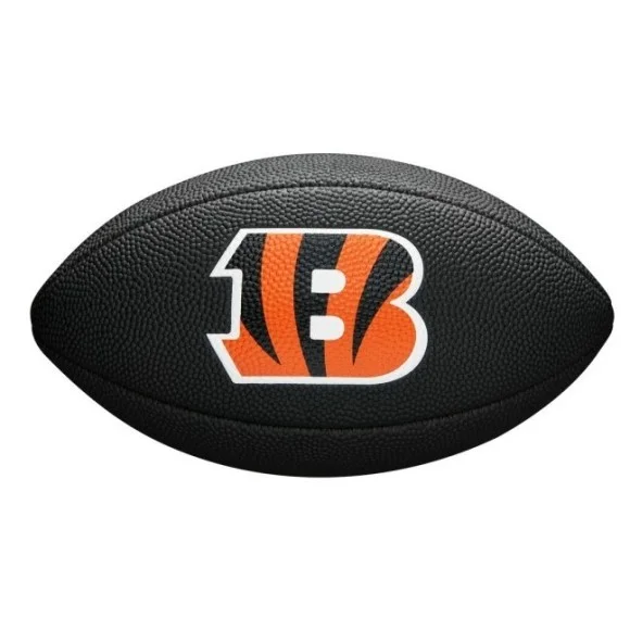 Mini balón de fútbol americano con el logotipo del equipo de la NFL - Cincinnati Bengals