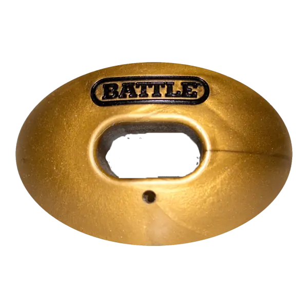 Protège-dents de football convertible Battle Oxygen avec sangle, or