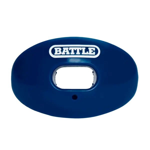 Protector bucal de fútbol con correa convertible Battle Oxygen Azul Marino