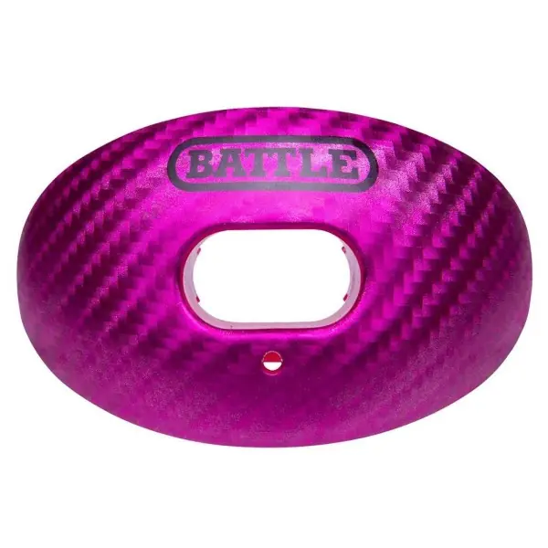Protecteur Buccal de Football Battle Carbone Chrome Oxygène Rose