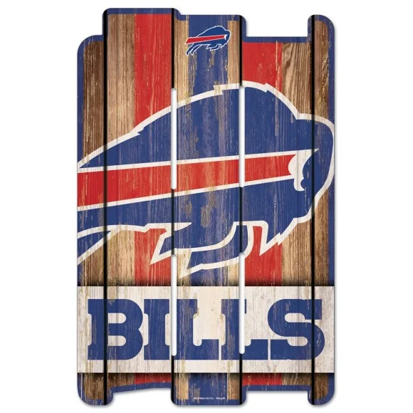 Cartel de madera de los Buffalo Bills