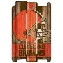 Cleveland Browns Wood Fence Sign