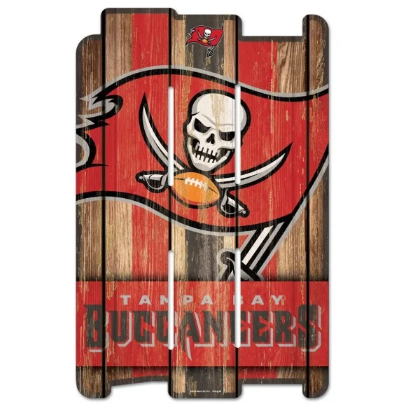 Tampa Bay Buccaneers Wood Fence Sign