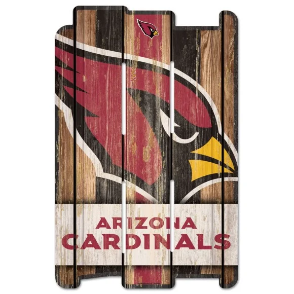 Panneau de clôture en bois des Arizona Cardinals
