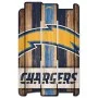 Los Angeles Chargers Wood Fence Sign