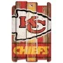 Cartel de madera de los Kansas City Chiefs