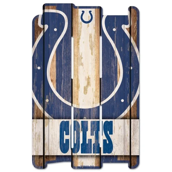 Panneau de clôture en bois des Indianapolis Colts
