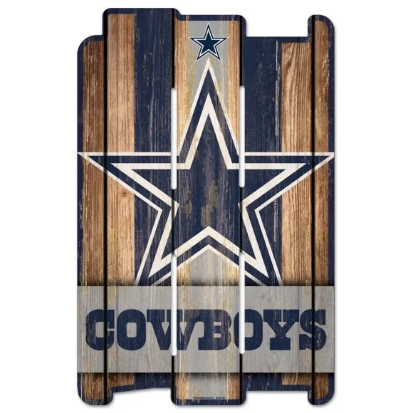 Dallas Cowboys Holz Zaun Zeichen