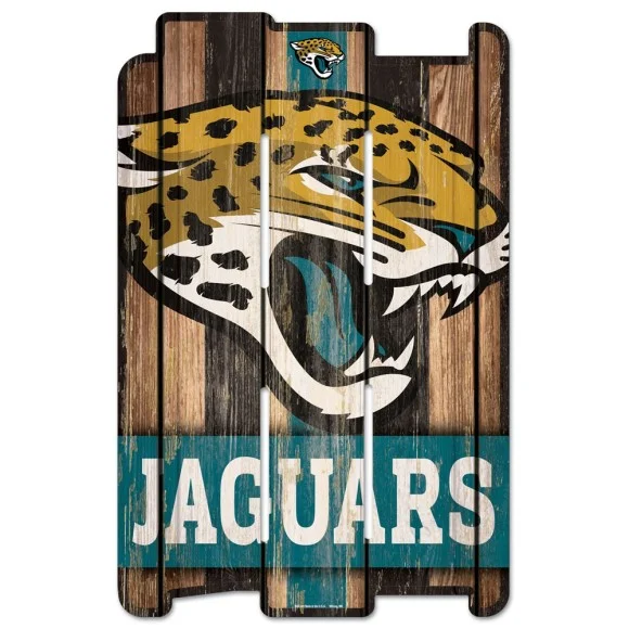 Jacksonville Jaguars Holz Zaun Zeichen