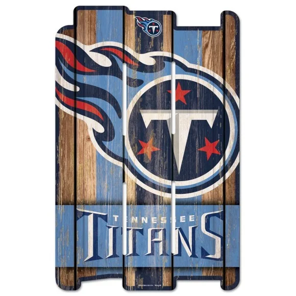Tennessee Titans Wood Fence Sign