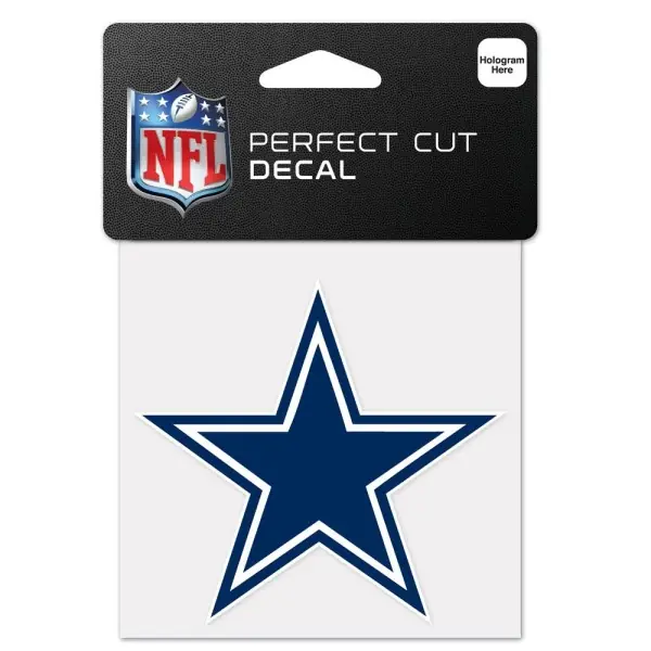 Dallas Cowboys 4" x 4" Logo-mærkat