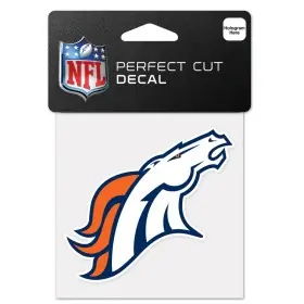 Denver Broncos 4" x 4" logotypdekal