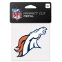 Calcomanía con el logotipo de los Broncos de Denver de 4" x 4".
