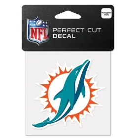 Autocollant logo Miami Dolphins 10 cm x 10 cm