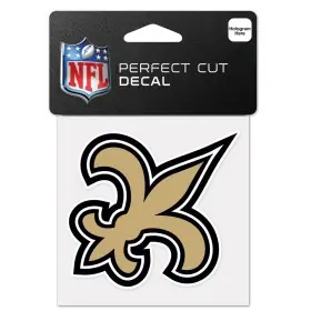 Calcomanía de Logotipo de New Orleans Saints de 4" x 4"