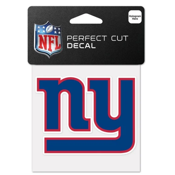 New York Giants 4" x 4" logotypdekal