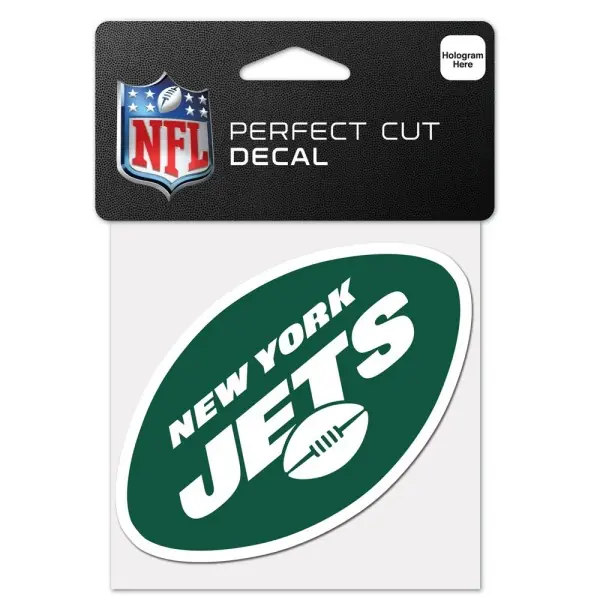 Autocollant Logo New York Jets 4" x 4"