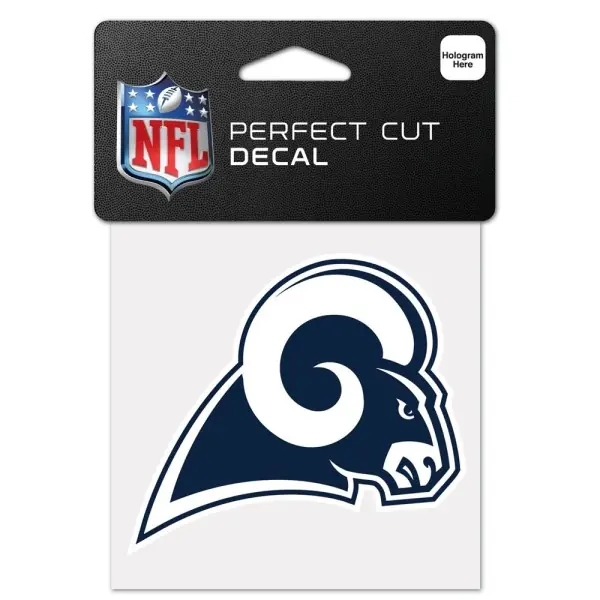 Los Angeles Rams 4" x 4" logotypdekal