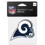 Décalcomanie du logo des Los Angeles Rams de 4" x 4".