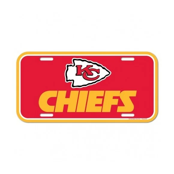 Plaque d'immatriculation des Kansas City Chiefs