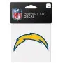 Autocollant logo 4" x 4" Los Angeles Chargers