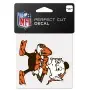 Cleveland Browns 4" x 4" Dekal med retrologotyp