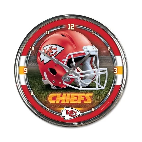 Horloge chromée des Chiefs de Kansas City