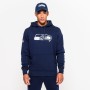 Sweat à capuche New Era Seattle Seahawks avec logo d'équipe
