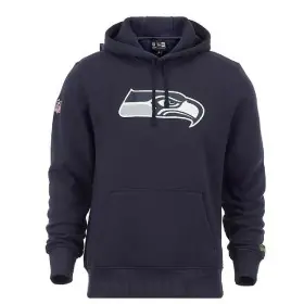 Felpa con cappuccio con logo della squadra Seattle Seahawks New Era