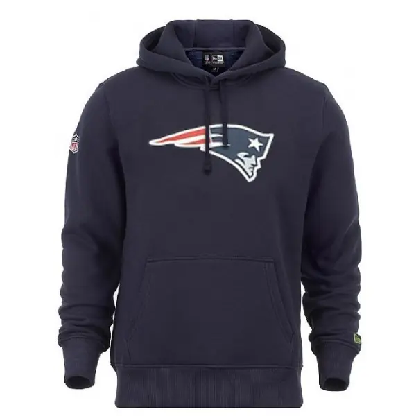 Sudadera con capucha con el logo del equipo New England Patriots de New Era