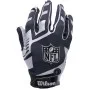 Wilson NFL Stretch Fit Receiver Handschuhe Silber zurück