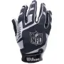Wilson NFL Stretch Fit Receiver-Handschuhe Silber Rückseite