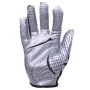 Wilson NFL Stretch Fit Receiver Gloves Silver Palm (gants de receveur extensibles)