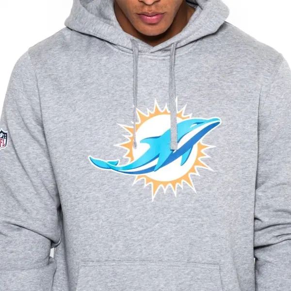 Felpa con Cappuccio Logo Squadra Miami Dolphins New Era