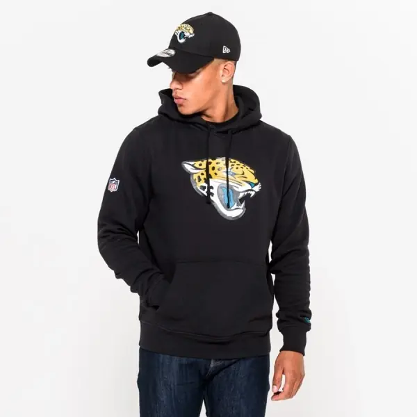 Jacksonville Jaguars Felpa con Cappuccio Logo Squadra New Era
