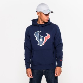 Felpa con cappuccio con logo della squadra Houston Texans di New Era
