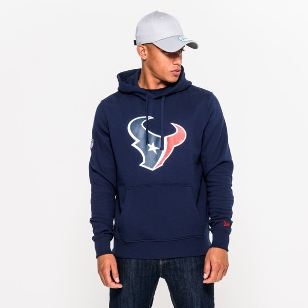 Houston Texans - Felpa con cappuccio con logo della squadra New Era