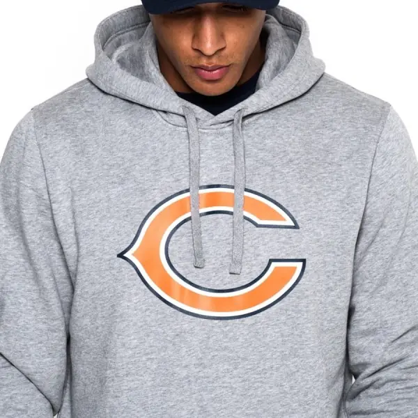 Chicago Bears - Felpa con cappuccio con logo della squadra New Era