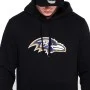Baltimore Ravens - Sweat à capuche avec logo de l'équipe New Era