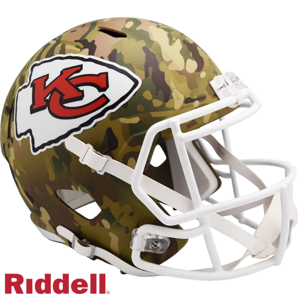 Casco Kansas City Chiefs Camo Alternate Full Size Replica Speed Helmet