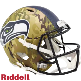 Réplica del casco Speed de los Seattle Seahawks Camo Alternate Full Size