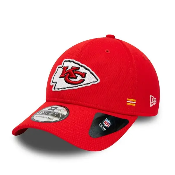 Kansas City Chiefs Casquette Officielle NFL Sideline 39Thirty Ajustement Extensible