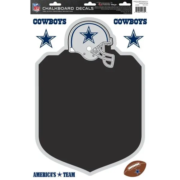 Calcomanías de pizarra de los Dallas Cowboys