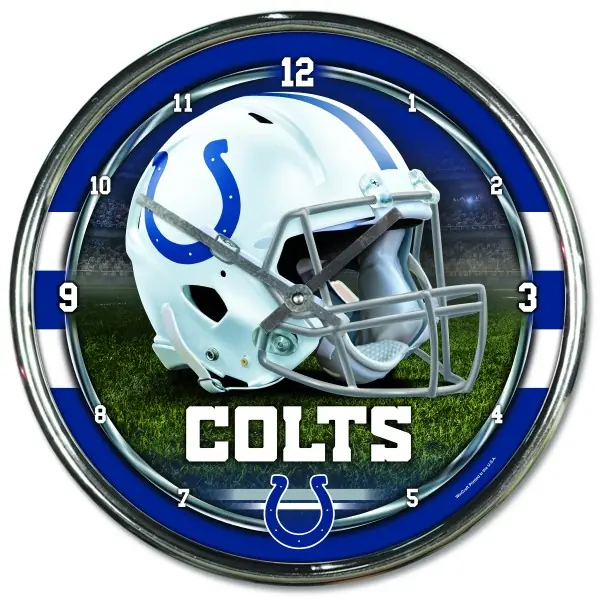 Horloge Chrome des Colts d'Indianapolis