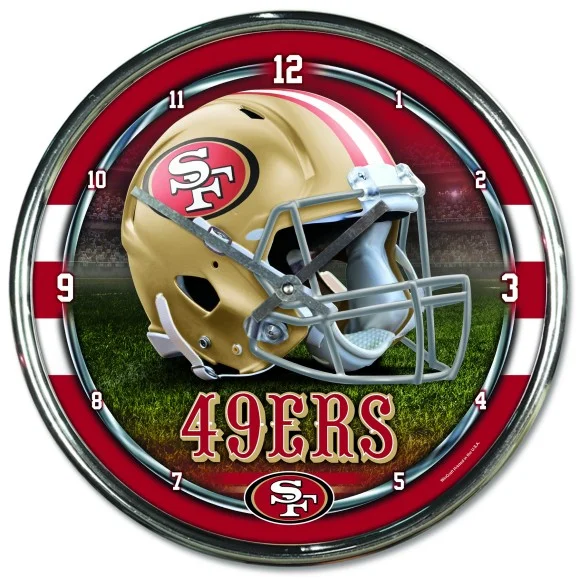 Horloge chromée San Francisco 49ers