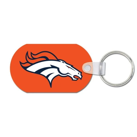 Llavero metálico de los Broncos de Denver