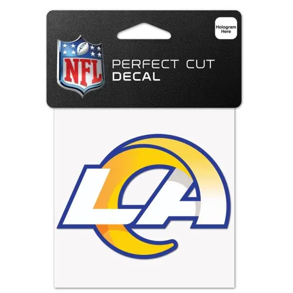 Décalcomanie du logo des Los Angeles Rams de 4" x 4".